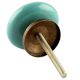 Sea Green Leaf Ceramic Flat Drawer Knob Online