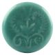 Sea Green Leaf Flower Ceramic Wine Stopper