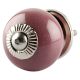 Solid Purple Small Ceramic Drawer Knob