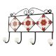 Red Ceramic Tiny Flower Tile Hook