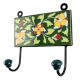 Pea Green Leaf Ceramic Tile Hook