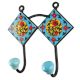 Yellow Ceramic Floral Tile Hook