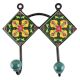 Yellow Ceramic Floral Tile Hook Online
