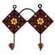 Brown With Yellow Tiny Flower Ceramic Tile Hook