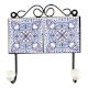 Blue Ceramic Floral Tile Hook
