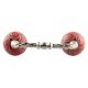 Red Etched Floral Ceramic Cut Bridge Handle Online