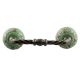 Pea Green Etched Ceramic Floral Cut Bridge Handle Online