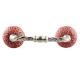 Red Amaryllis Floral Etched Ceramic Cut Bridge Handle