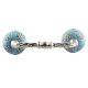 Turquoise Marigold Etched Ceramic Cut Bridge Handle Online
