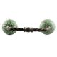 Pea Green Etched Ceramic Cut Bridge Handle