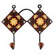 Sunflower Ceramic Tile Hook Online With Dark Brown