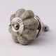 Cream Crackle Ceramic Melon Drawer Knob