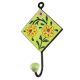 Pea Green Ceramic Floral Tile Hook Online