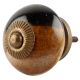 Brown And Black Ceramic Cabinet Knob Online