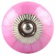Solid Dark Neon Pink Ceramic Drawer Knob