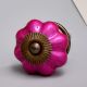 Solid Neon Pink Ceramic Melon Drawer Knob Online