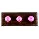 Solid Dark Neon Pink Ceramic Wooden Hook