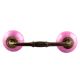 Solid Dark Neon Pink Ceramic Bridge Handle