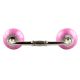 Solid Dark Neon Pink Ceramic Bridge Handle