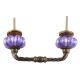 Neon Purple Ceramic Melon Cut Bridge Handle Online