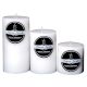 Set Of 3 Tropical Citronella Solid Pillar Candle