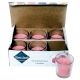 Set Of 6 Amour Rose Votive Candle
