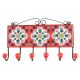 Red Floral Ceramic Tile Hook Online