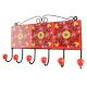 Red Base Yelow Wheel Flower Ceramic Tile Hook