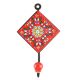 Red Wheel Floral Ceramic Tile Wall Hook