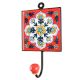 White Ceramic Floral Tile Hook Online