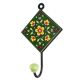 Forest Green Tiny Flower Ceramic Tile Hook Online
