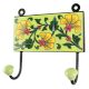 Pea Green Flower Ceramic Tile Hook Online