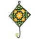 Sunflower Ceramic Tile Wall Hook in Yellow
