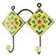 Tiny Flower Ceramic Tile Wall Hook