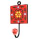 Red Tiny Flower CEramic Tile Hook