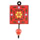 Red Tiny Flower CEramic Tile Hook