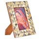 Handcrafted Gray annd White Bone Inlaid Photo Frame