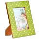 Green Border with White Polka Dots Handmade Photo Frame
