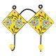 Yellow Ceramic Floral Tile Hook