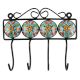 Multicolor Ceramic Flower Tile Hook Online