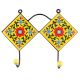 Yellow Ceramic Flower Tile Wall Hook
