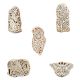 Set of 5 Piece New Mix Wooden Printing Blocks