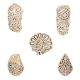 Set of 5 Piece New Mix Wooden Printing Blocks