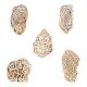 Set of 5 Piece New Mix Wooden Printing Blocks