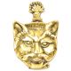 Brass Cat Face Door Knocker