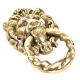 Brass Lion Head Ring Door Knocker 