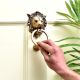 Brass Lion Head Ring Door Knocker