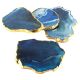 Slate Blue Agate Coasters Online Set of 4 Pieces