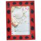 Black Color Beach Style Sea Creatures On Red Photo Frame