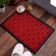 SWHF Premium Poly Propylene and Rubber Quirky Design Door and Floor Mat : Red Criscross
